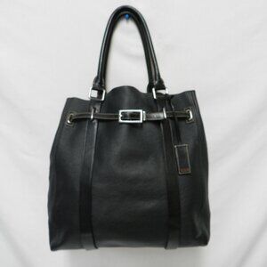 Tumi Chatham North Pebbled Leather Large Shoulder bag purse Business Tote black